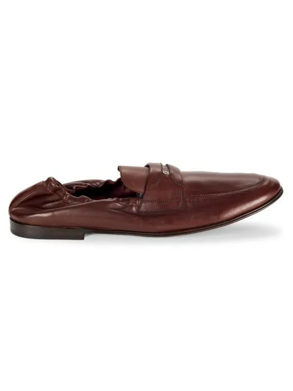 Logo Leather Loafers