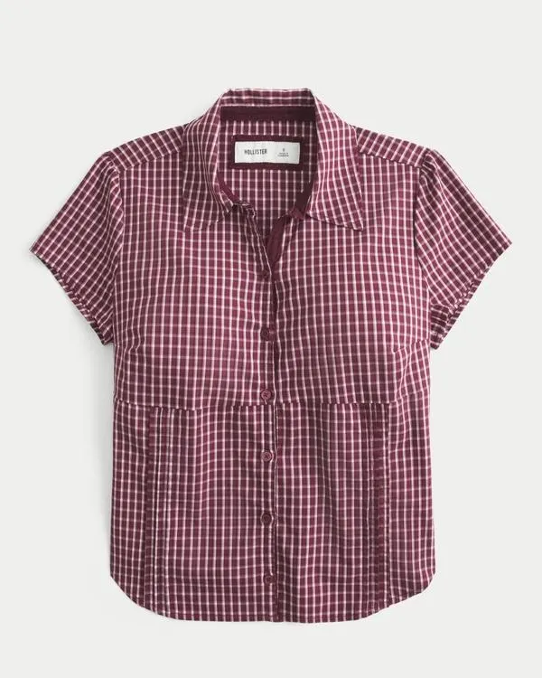 Short-Sleeve Poplin Shirt