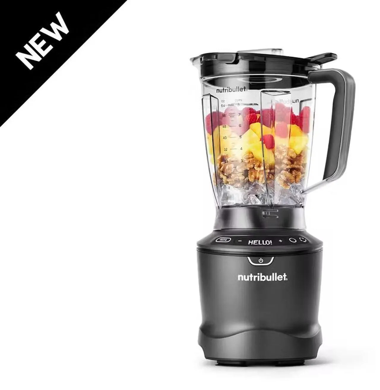NutriBullet NBF50600 Gray 64oz Blender Pitcher Jar Size Blender 5 speeds