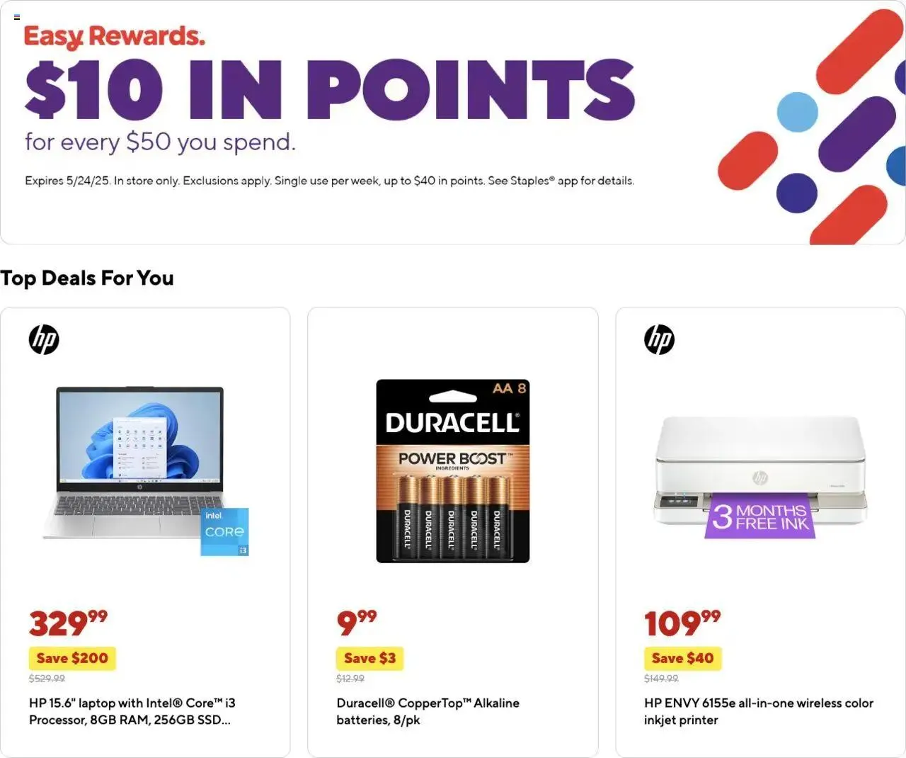 Weekly ad Staples Weekly Ad from May 18 to May 24 2025 - Page 1