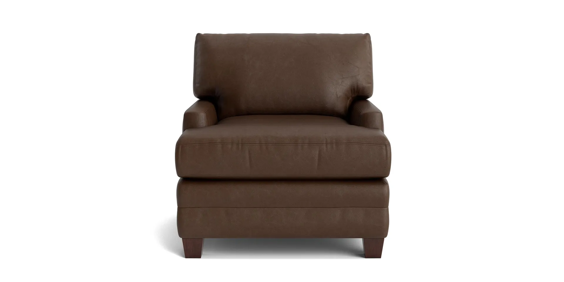 Carolina Leather Track Arm Accent Chair