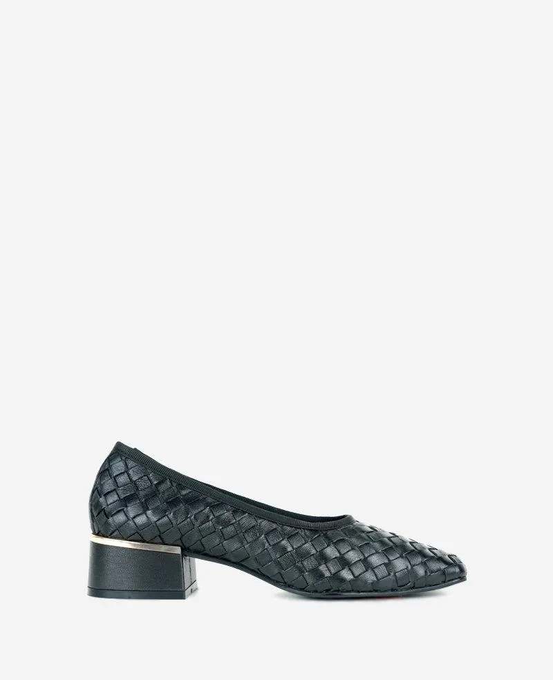 Birdie Woven Leather Pump