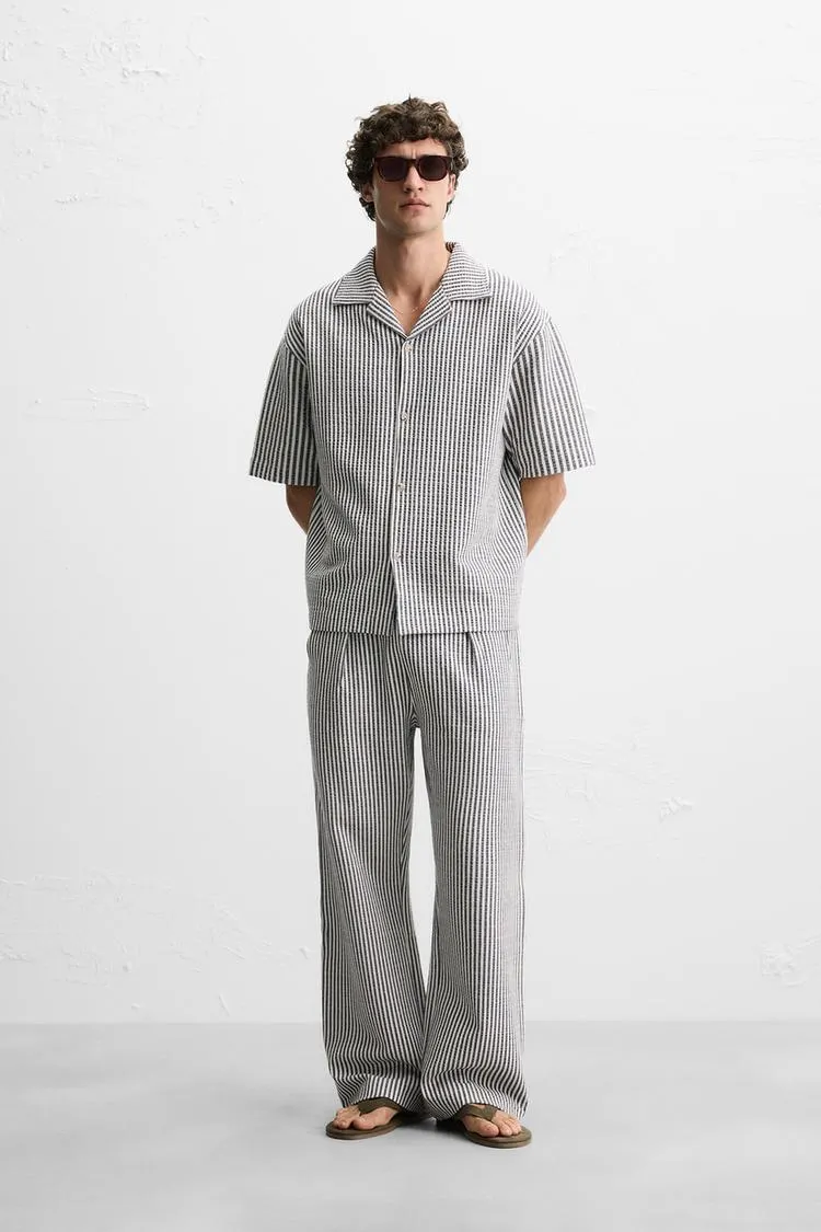 CAMISA RELAXED FIT SEERSUCKER