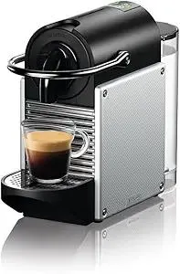 Nespresso Pixie Espresso Machine by De'Longhi, 1100ml, Aluminum,Silver