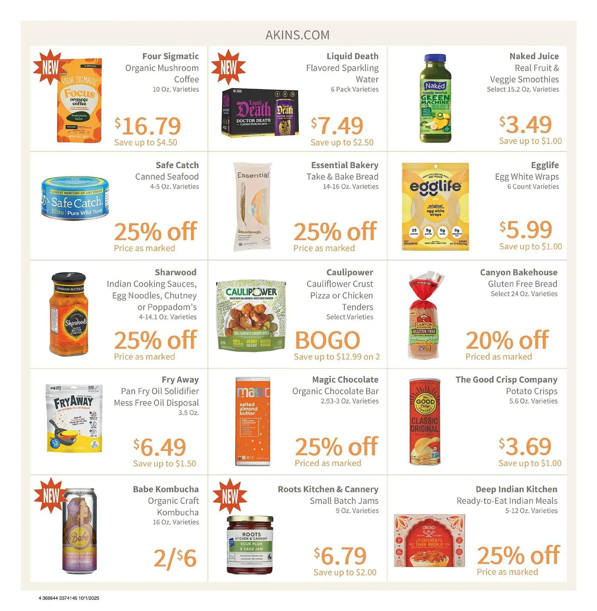 Weekly ad Akin's Natural Foods weekly ad from October 1 to October 31 2025 - Page 4