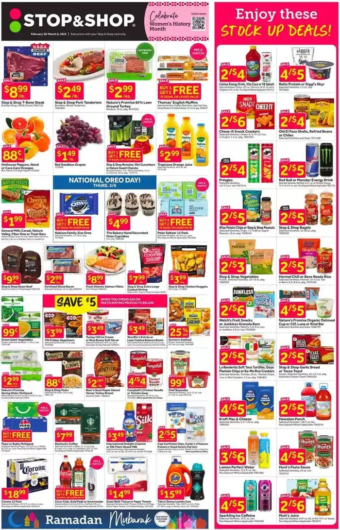 Weekly ad Weekly Ads Stop&Shop from February 28 to March 6 2025 - Page 1