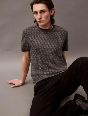 Refined Allover Monogram Logo Classic T-Shirt