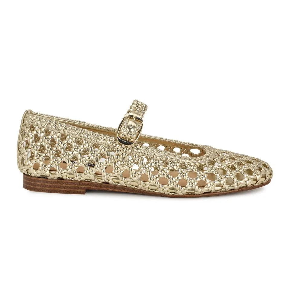 Halie Woven Mary Jane Flats