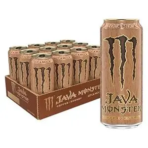 Java Monster Loca Moca, Coffee + Energy Drink, 15 Ounce (Pack of 12)