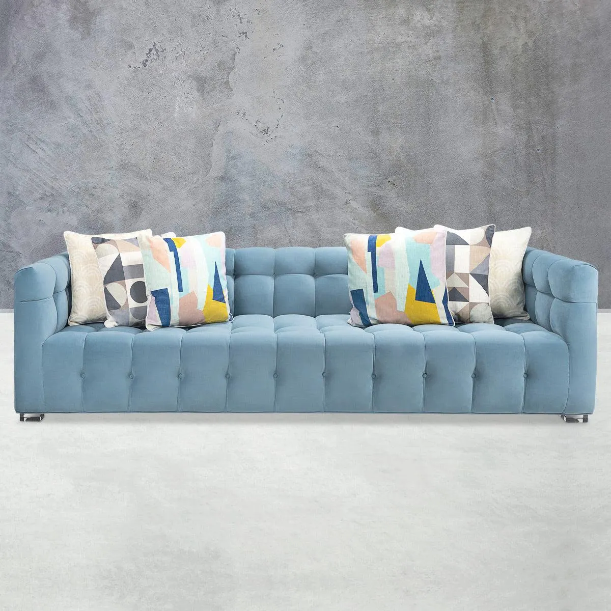 Delano Extra Deep Sofa in Bella Ocean Velvet