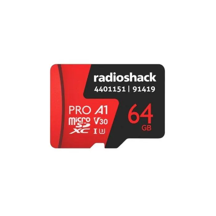 RadioShack micro SD U3 V30 64GB 4401151