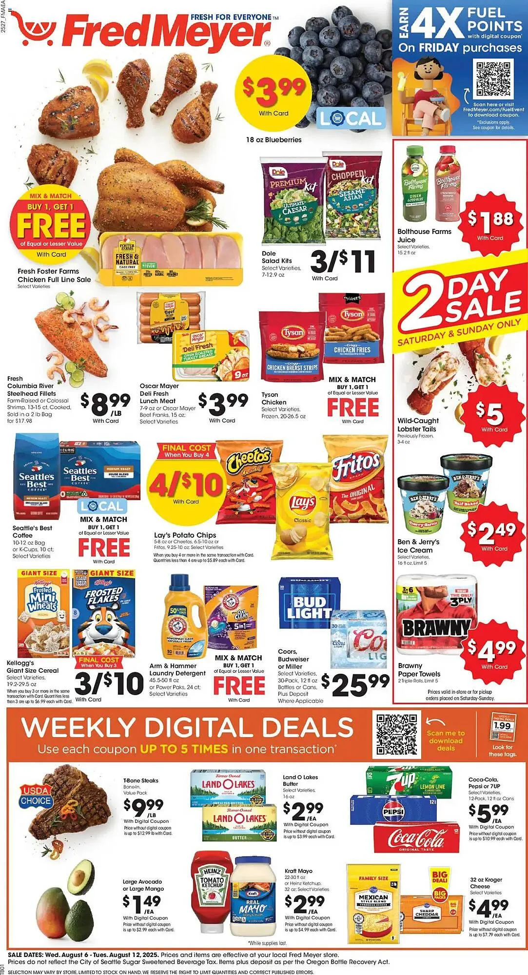 Weekly ad Fred Meyer Weekly Ad from August 6 to August 12 2025 - Page 1