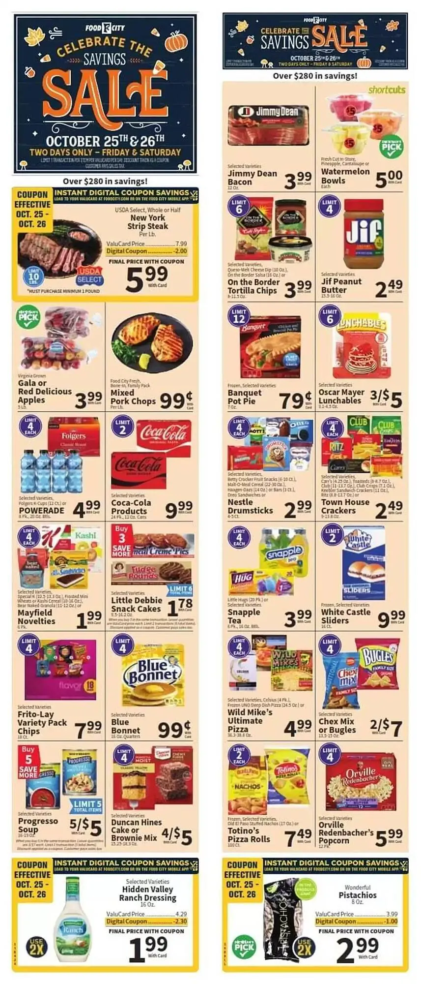 Weekly ad Food City Weekly Ad from October 25 to October 26 2024 - Page 1
