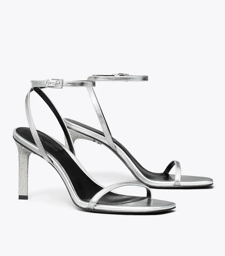 PAVÉ HEELED SANDAL