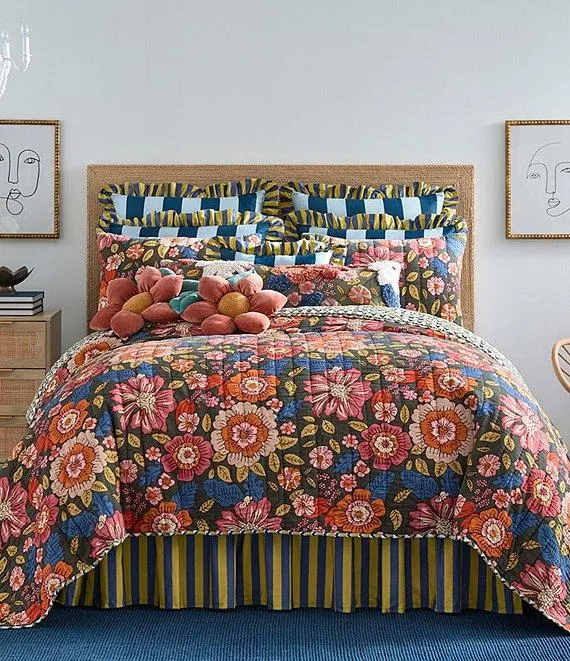 Marsha Floral Reversible Mini Quilt Set