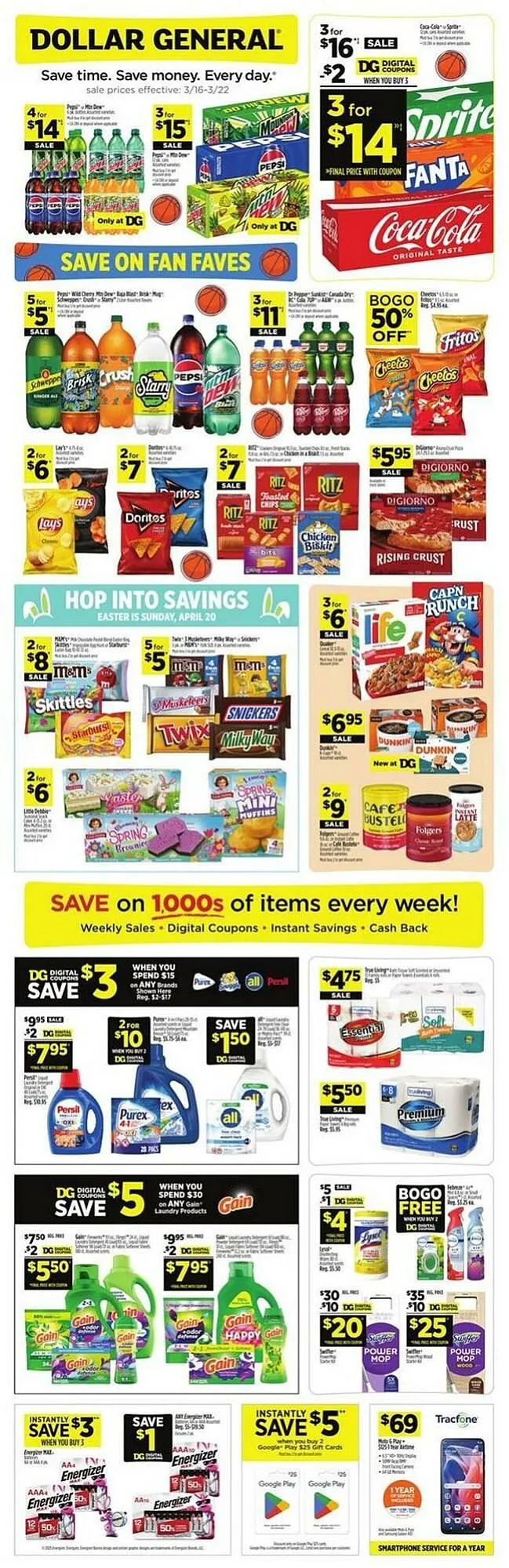 Weekly ad Dollar General Weekly Ad from March 16 to March 22 2025 - Page 1