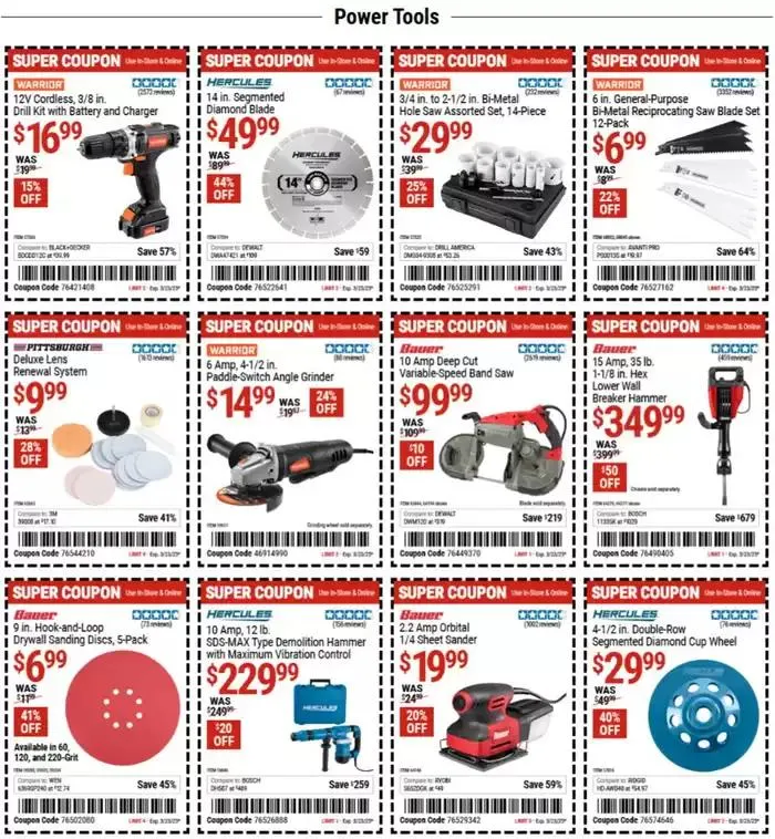 Weekly ad Harbor Freight Tools weekly ad from March 10 to March 23 2025 - Page 9