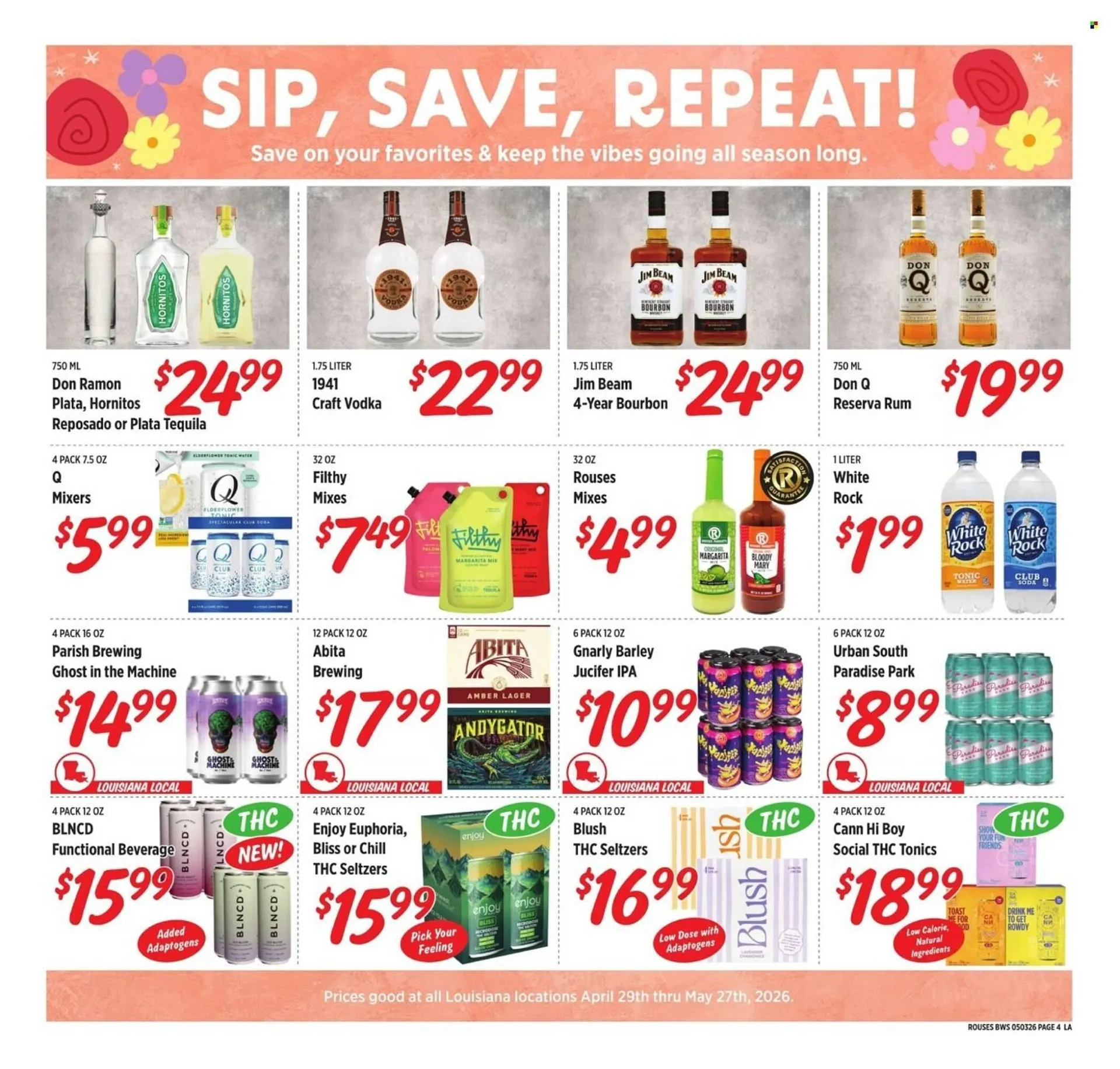 Weekly promotion Rouses weekly ad spanning from April 29 to May 27 2026 - Page 4 for Catalogue 365