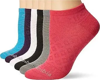 Columbia Women's 6 Pack Mesh No Show Socks