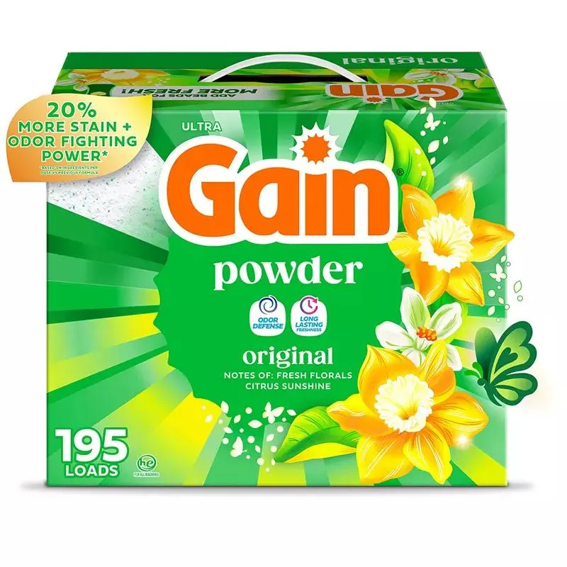 Gain Powder Laundry Detergent - Original Scent, 195 loads/180 oz.