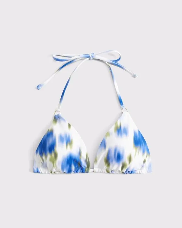 Halter String Triangle Bikini Top