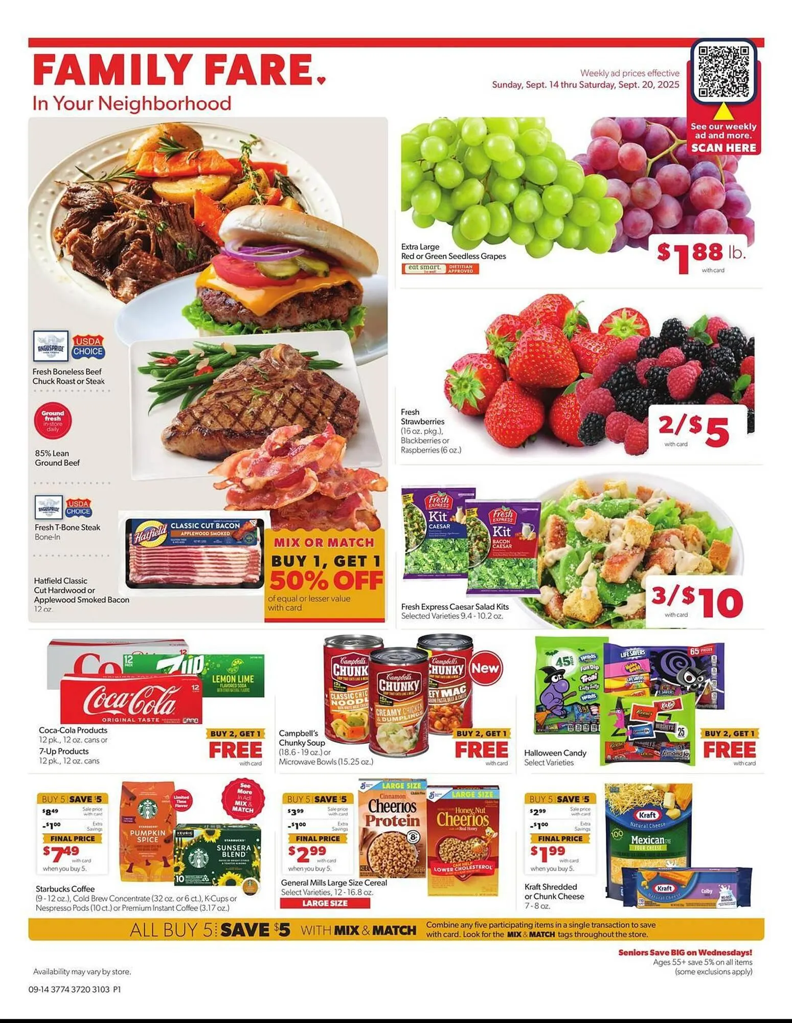Weekly ad Family Fare weekly ad from September 14 to September 20 2025 - Page 1
