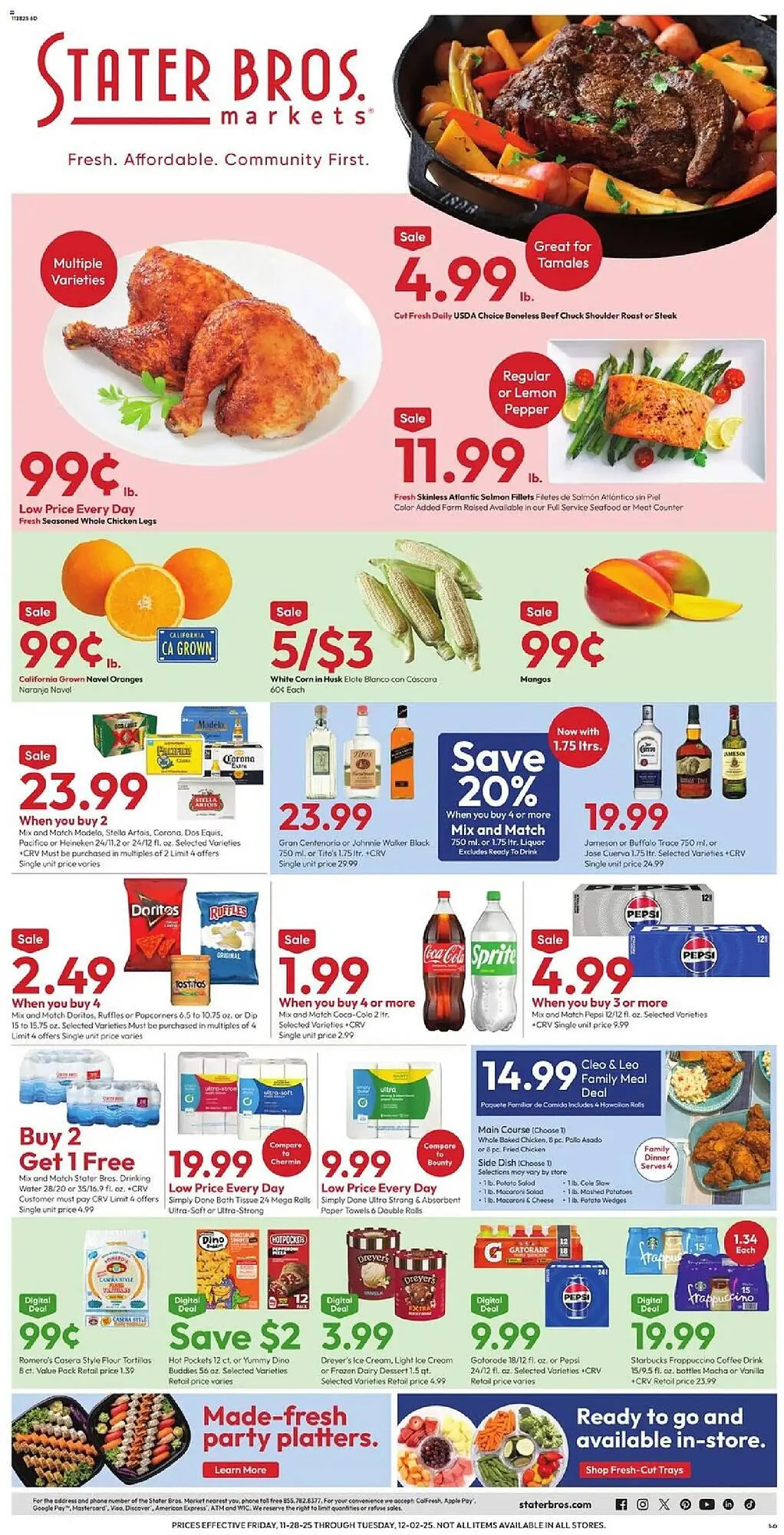 Weekly ad Stater Bros weekly ad from November 28 to December 2 2025 - Page 1