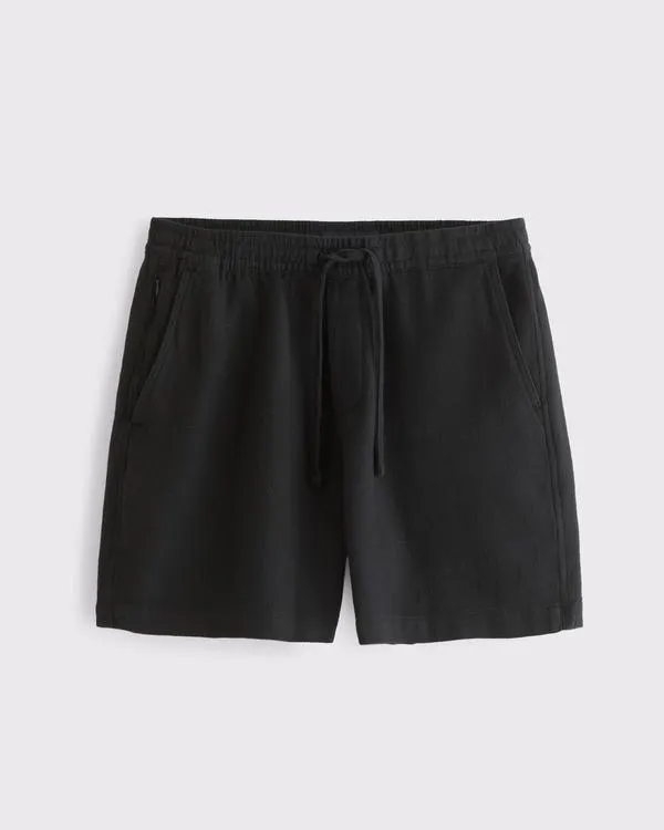 Cotton Texture Pull-On Short