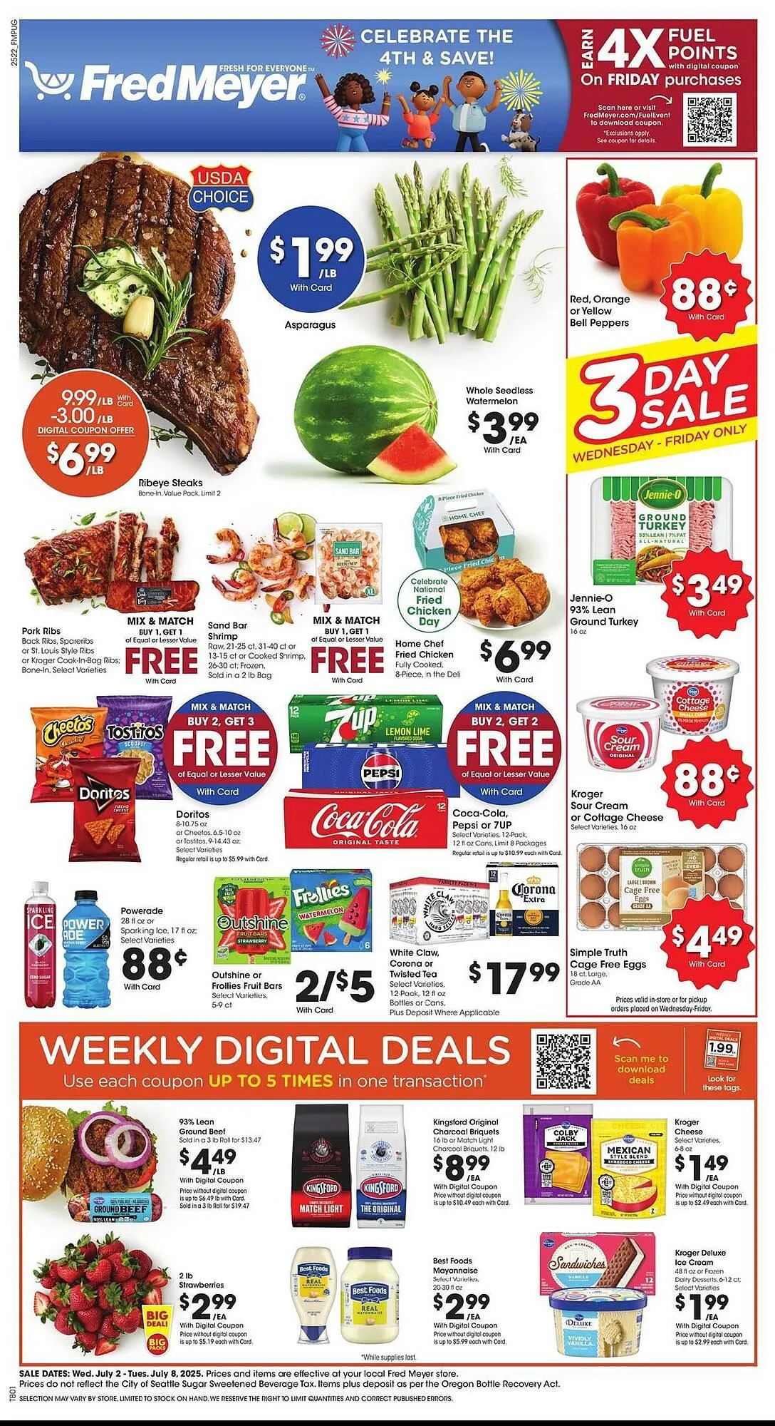 Weekly ad Fred Meyer Weekly Ad from July 2 to July 8 2025 - Page 1