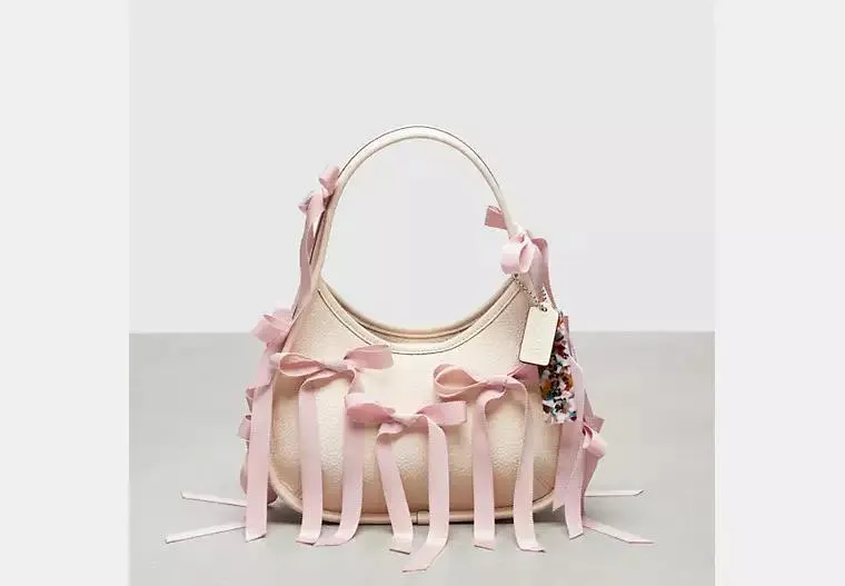 Ergo Bag In Coachtopia Leather With Allover Bows