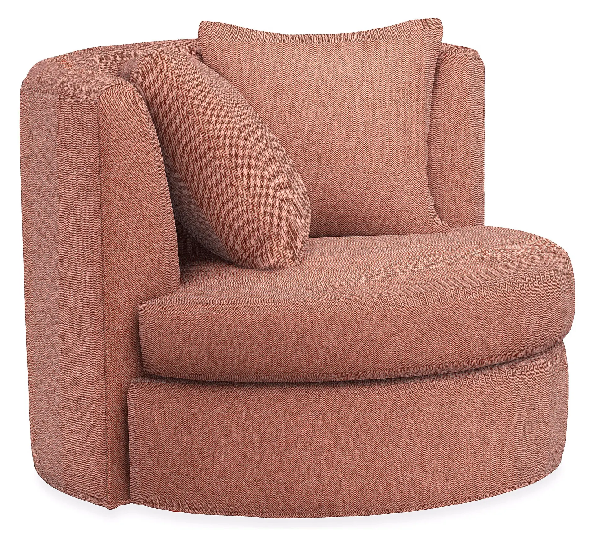 Alcove 42" Swivel Chair in Corso Coral