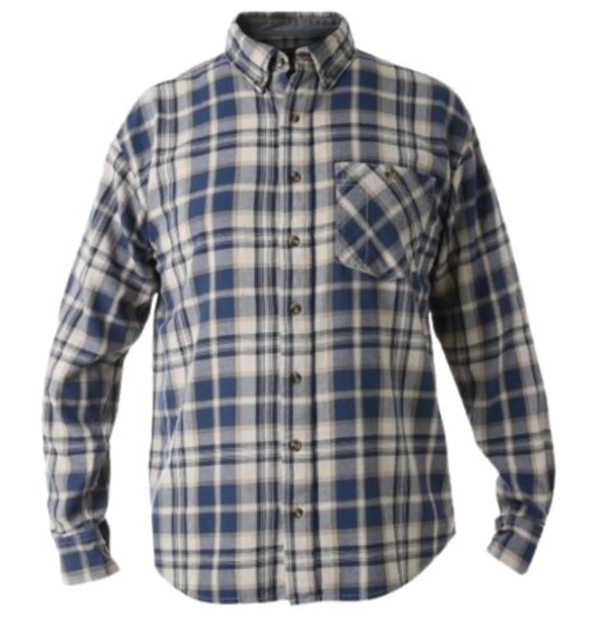 Noble Outfitters Mens Pacific Blue Flannel Long Sleeve Shirt