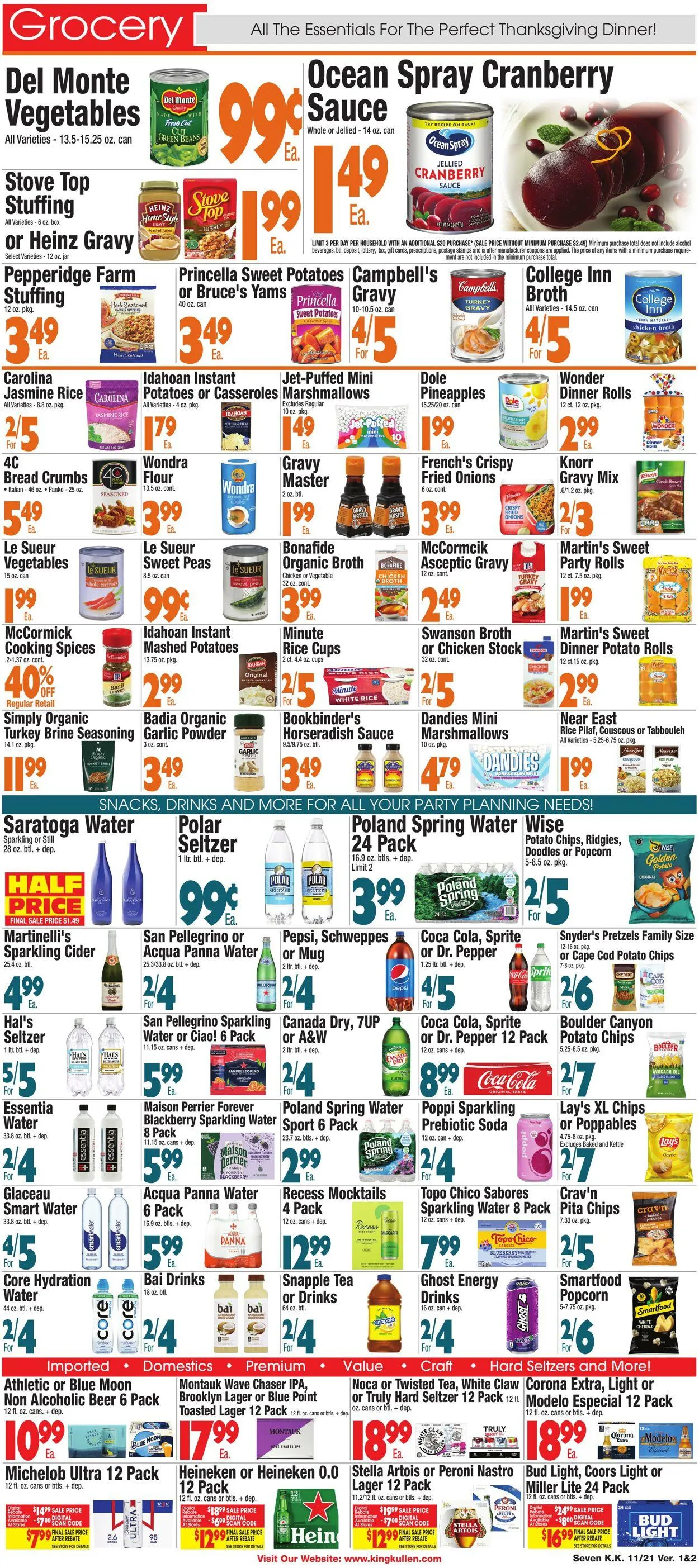 Weekly promotion King Kullen Current weekly ad spanning from November 20 to November 27 2025 - Page 7 for Catalogue 365