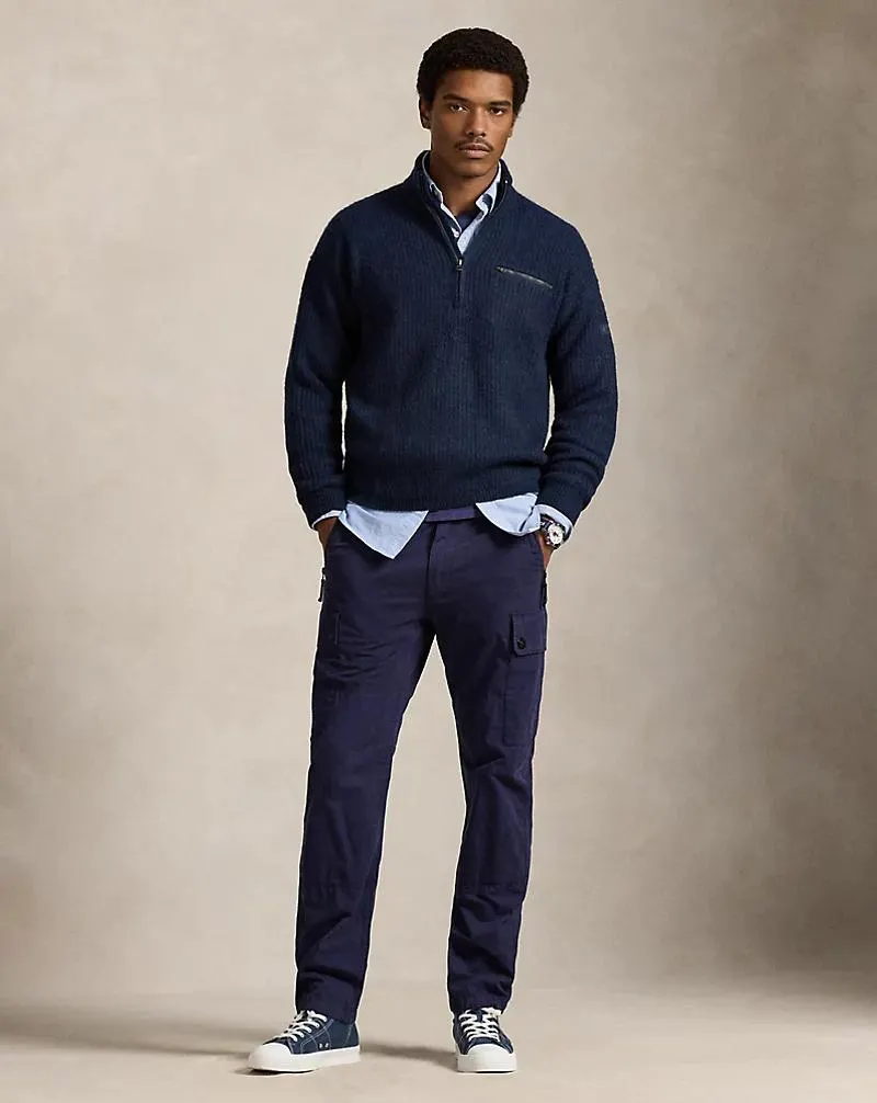Quarter-Zip Mockneck Sweater