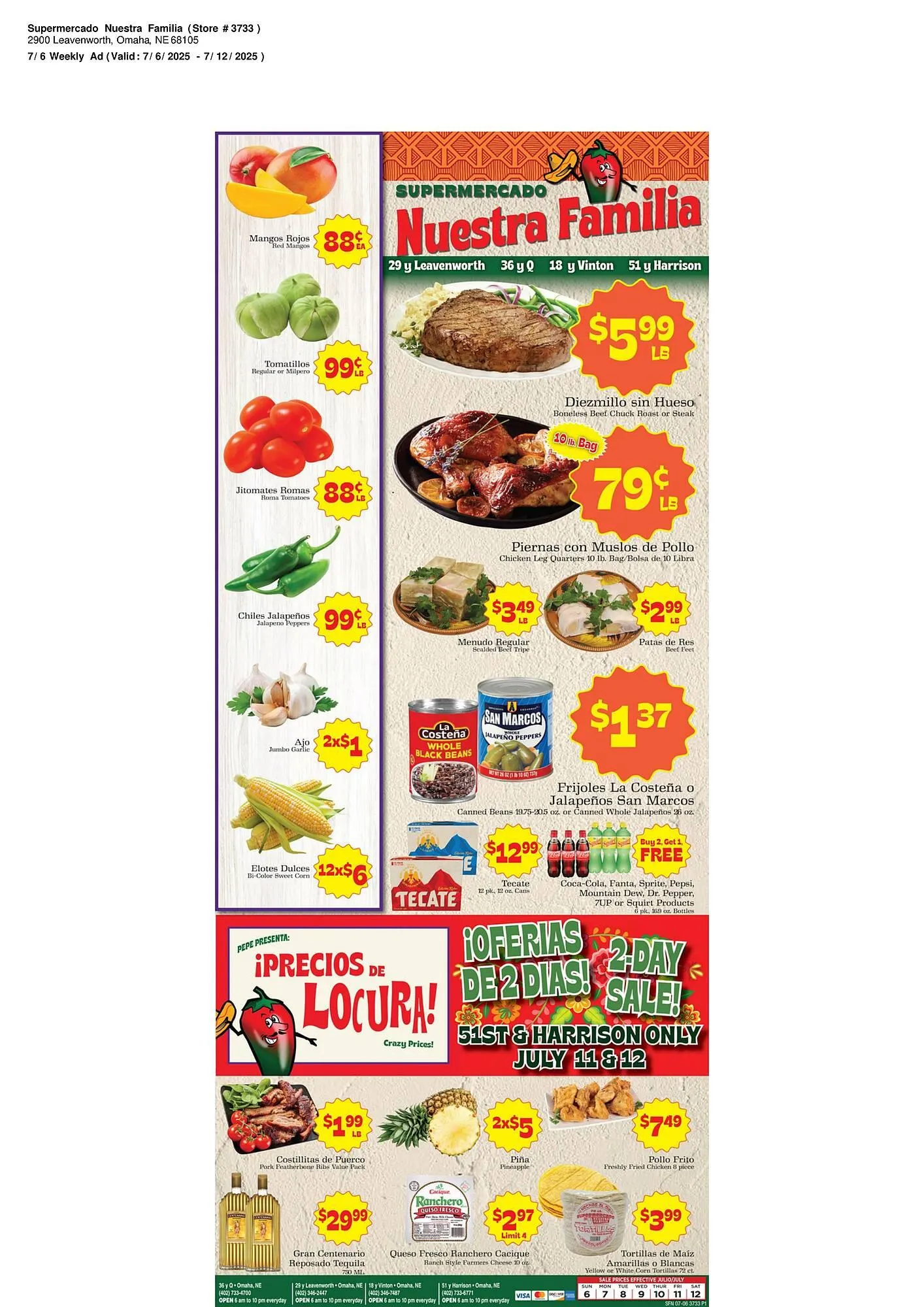 Supermercado Nuestra Familia Weekly Ad - 1