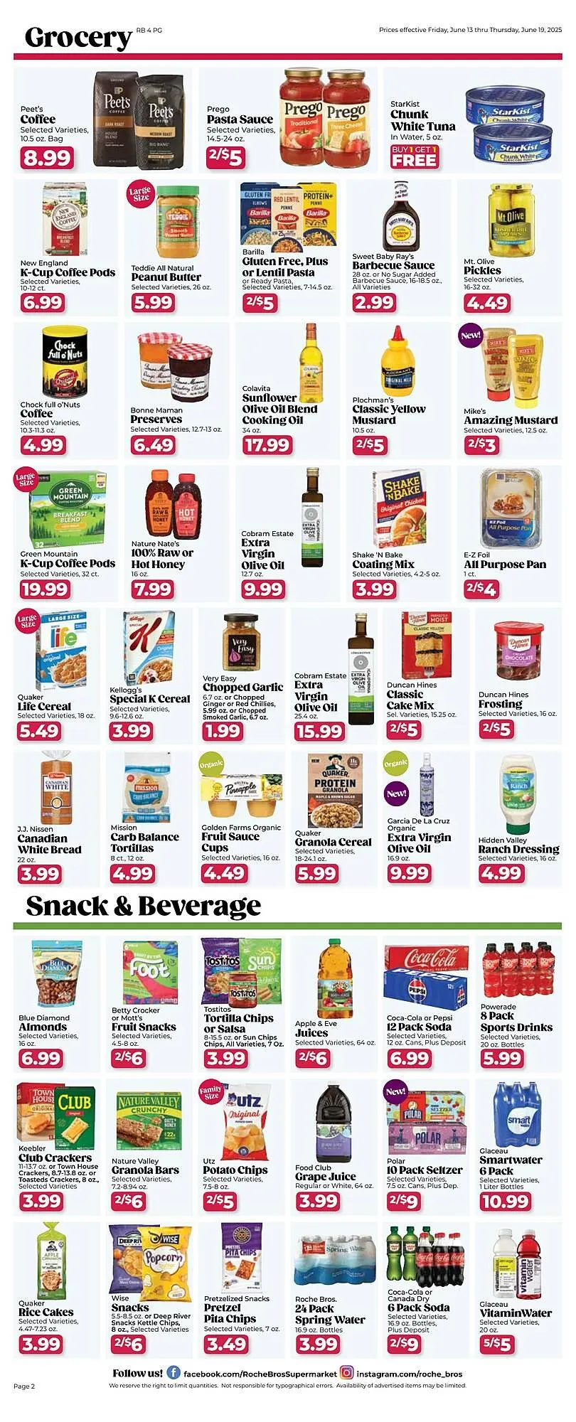 Weekly ad Roche Bros Weekly Ad from June 13 to June 19 2025 - Page 2