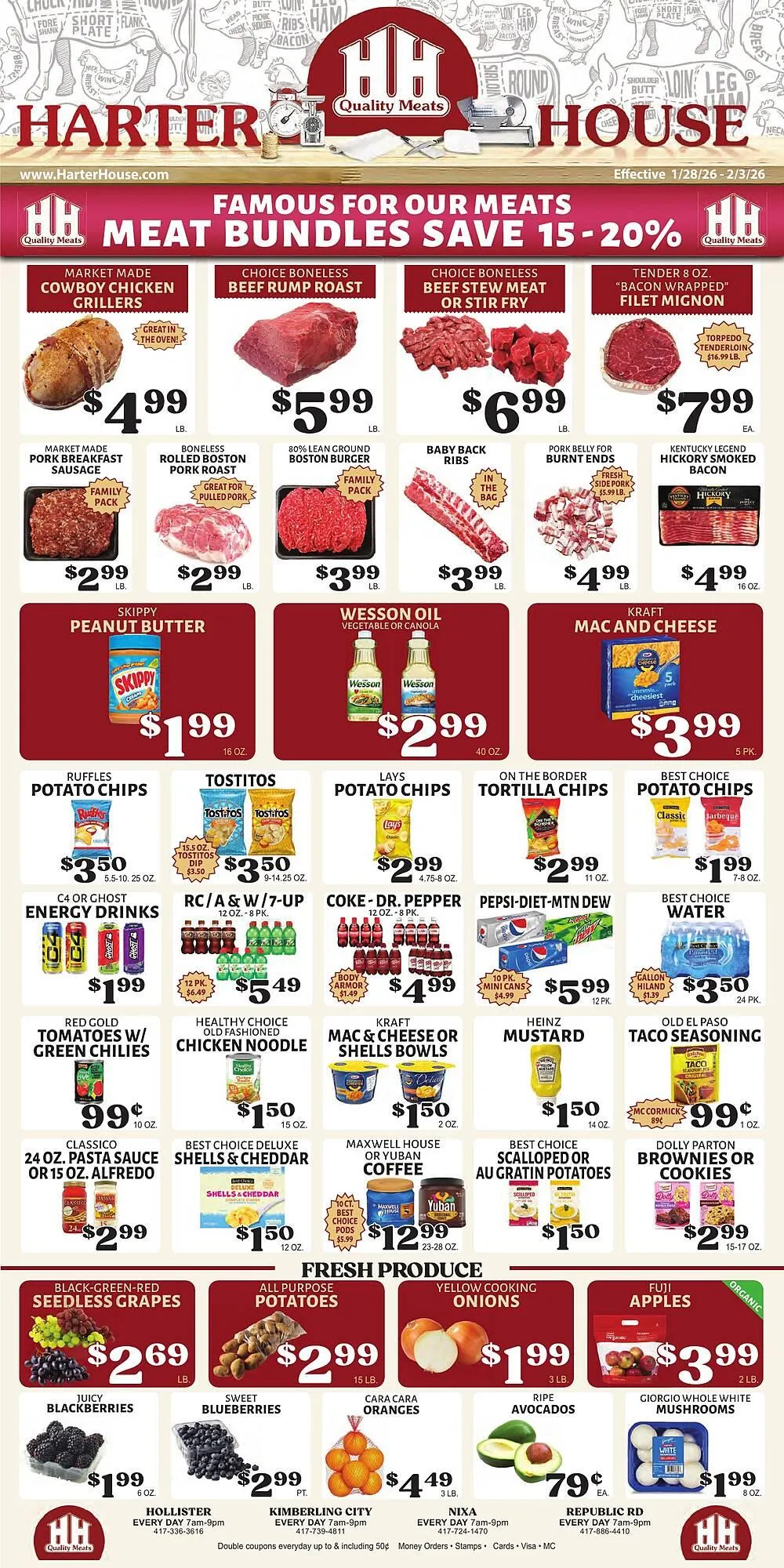 Harter House weekly ad - 1