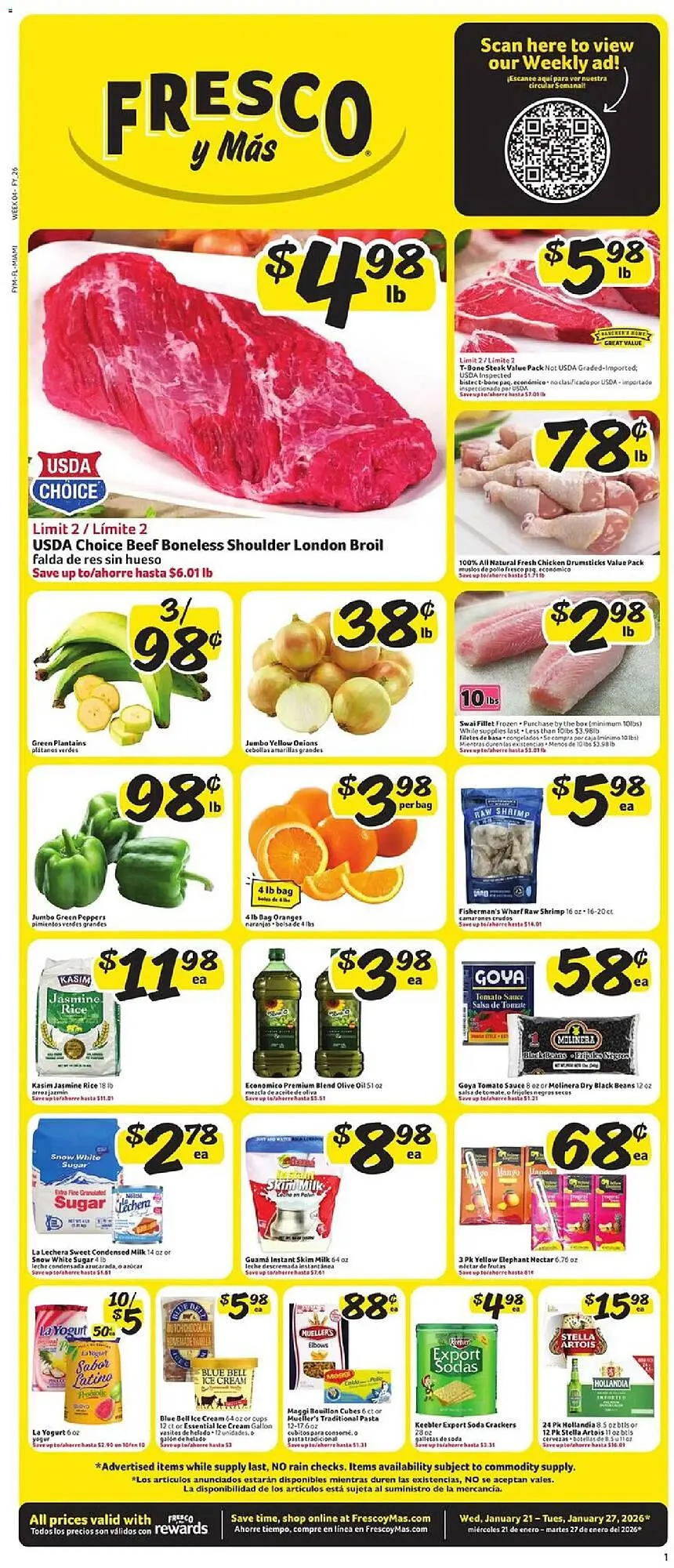 Weekly ad Fresco y Más weekly ad from January 21 to January 28 2026 - Page 1