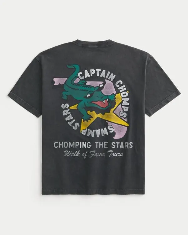 Boxy Captain Chomps Graphic Tee