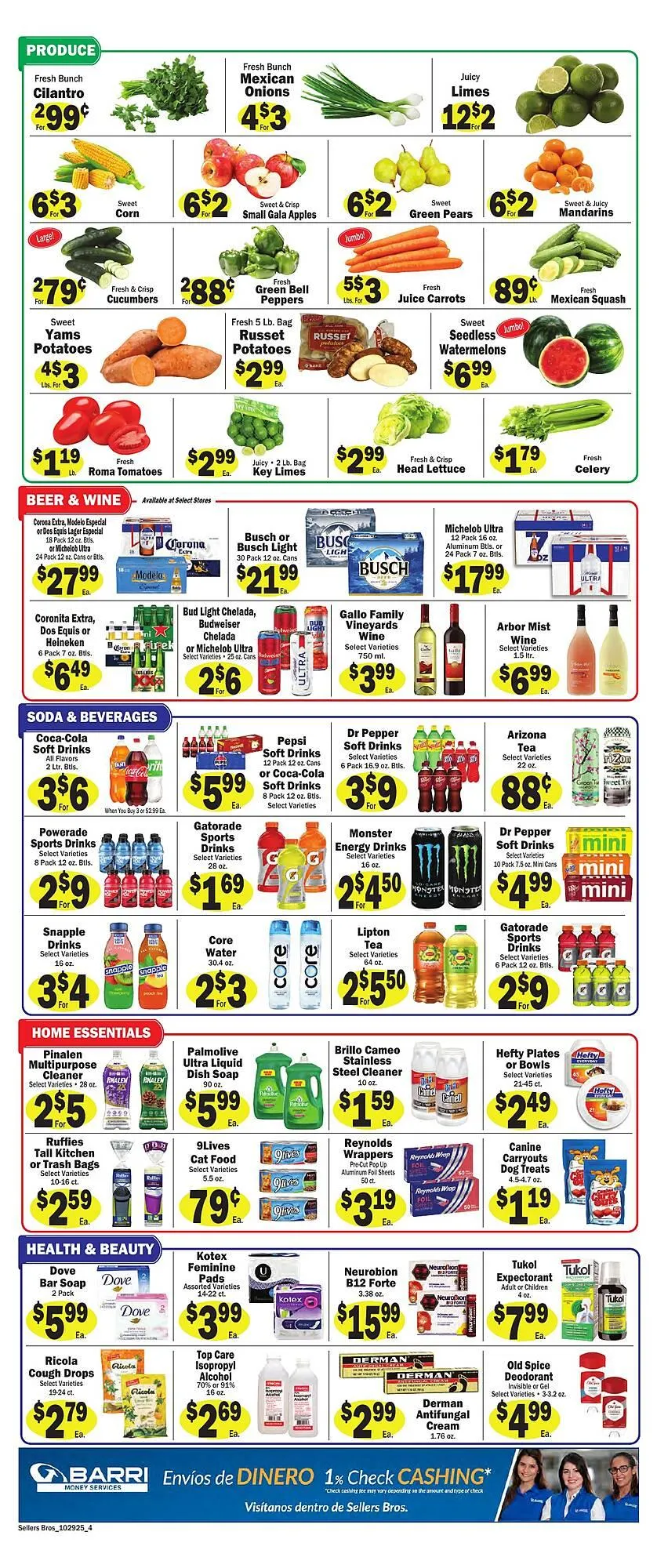 Weekly ad Sellers Bros weekly ad from October 29 to November 4 2025 - Page 4