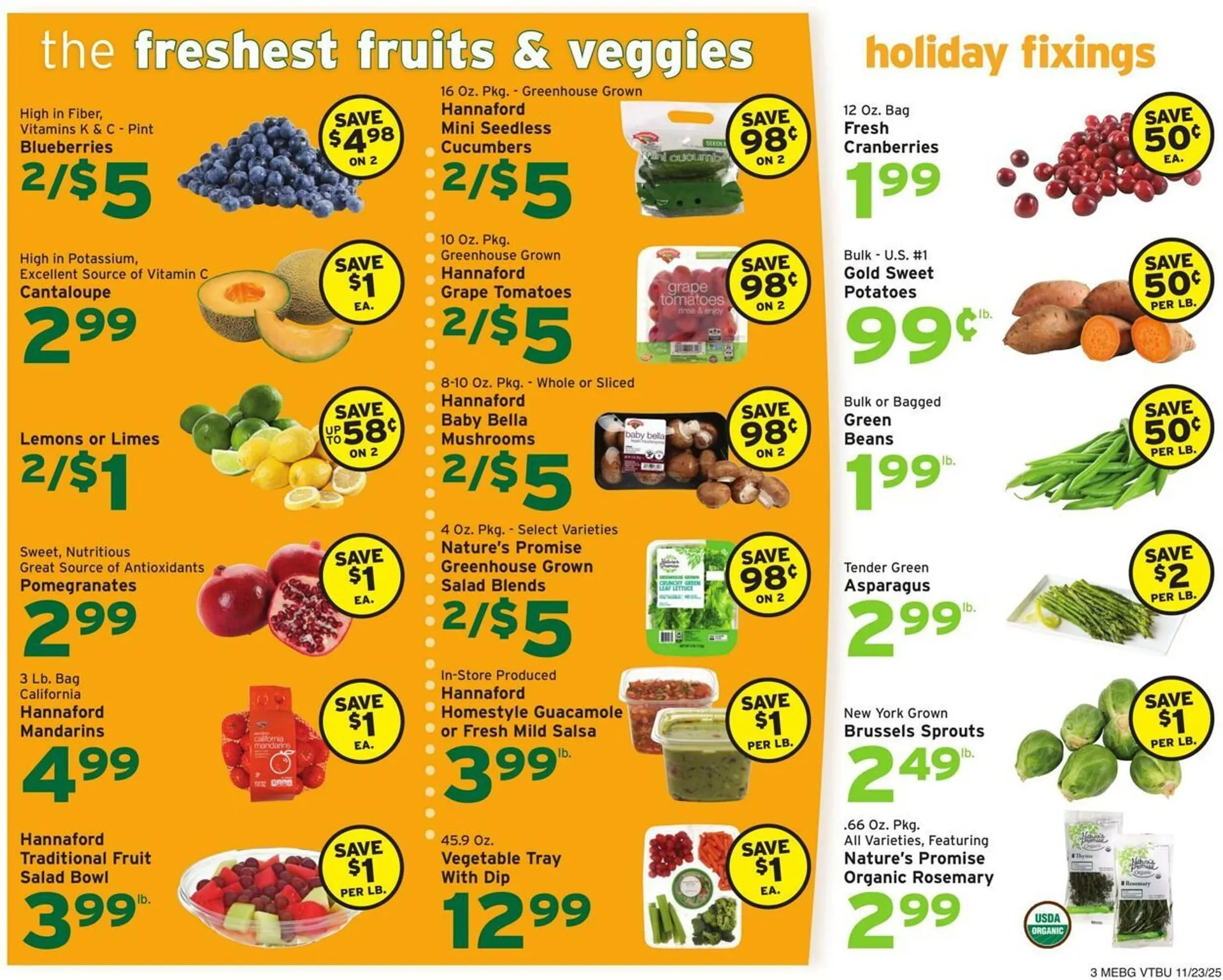 Weekly ad Hannaford flyer from November 23 to November 29 2025 - Page 3