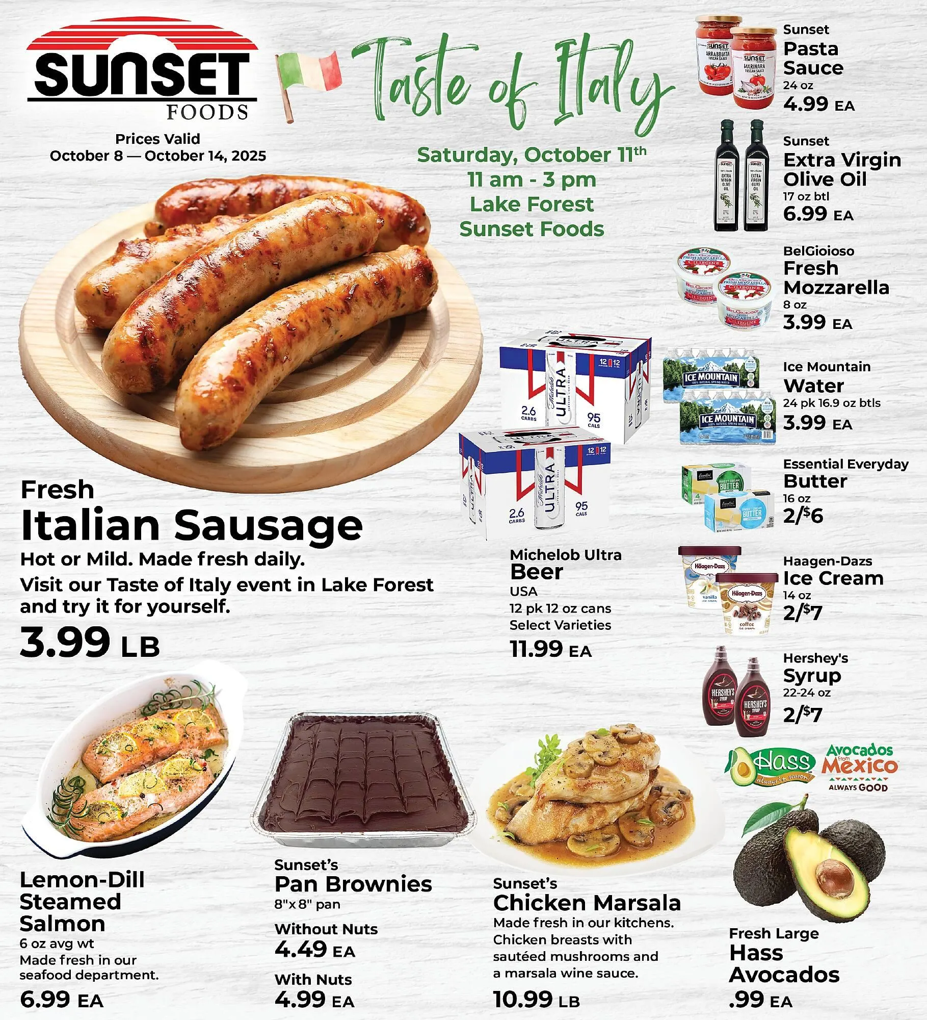 Weekly ad Sunset Foods weekly ad from October 8 to October 14 2025 - Page 1