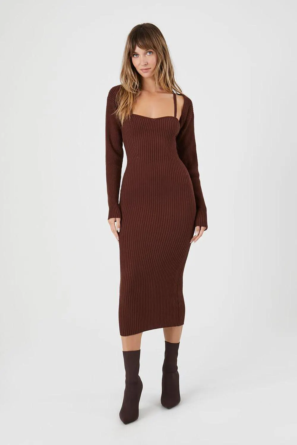 Shrug & Sweater Cami Dress Set