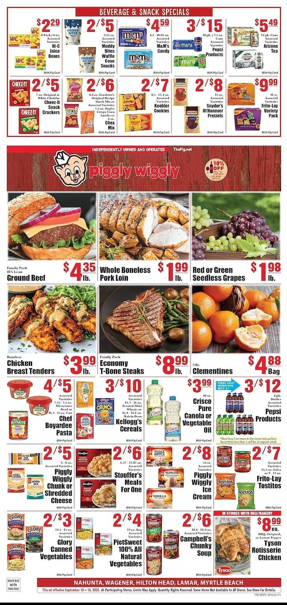 Weekly ad Piggly Wiggly weekly ad from September 8 to September 14 2025 - Page 1