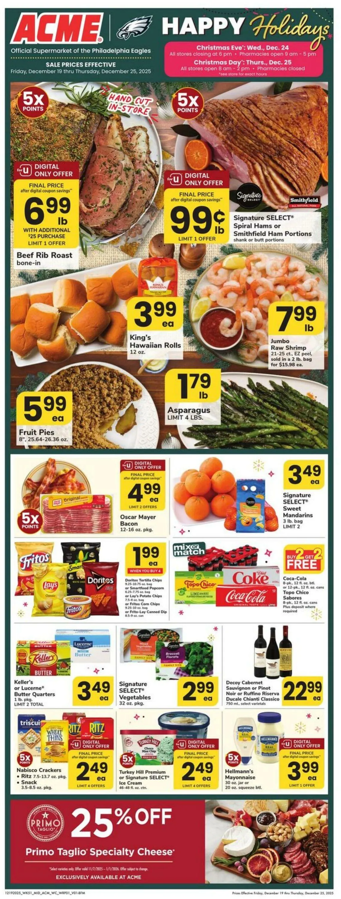 Weekly ad Acme Current weekly ad from December 19 to December 25 2025 - Page 1
