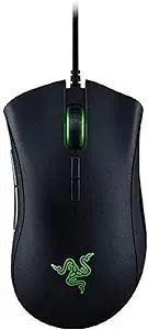 Razer DeathAdder Elite Gaming Mouse: 16,000 DPI Optical Sensor - Chroma RGB Lighting - 7 Programmable Buttons - Mechanical Switches - Rubber Side Grips - Matte Black