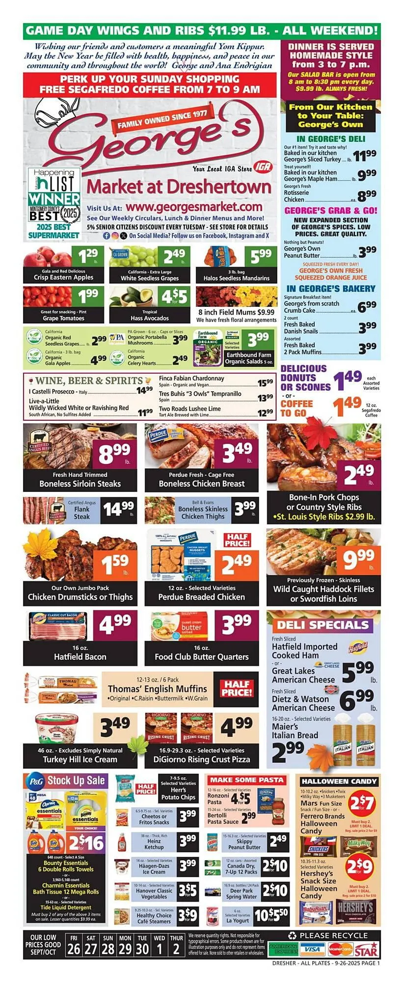 Weekly ad George's Market weekly ad from September 26 to October 2 2025 - Page 1