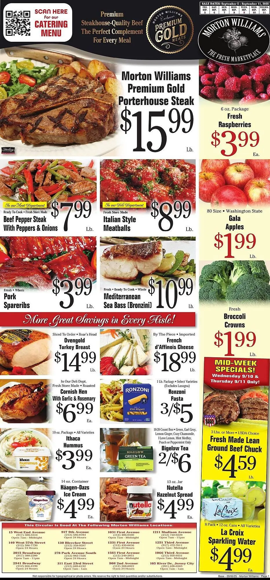 Weekly ad Morton Williams weekly ad from September 5 to September 11 2025 - Page 1