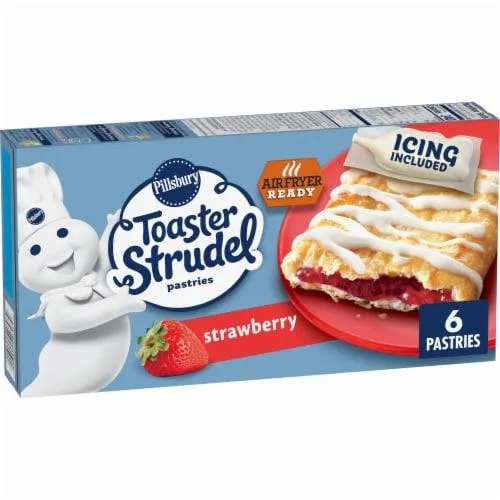 Pillsbury Strawberry Toaster Strudel Frozen Pastries