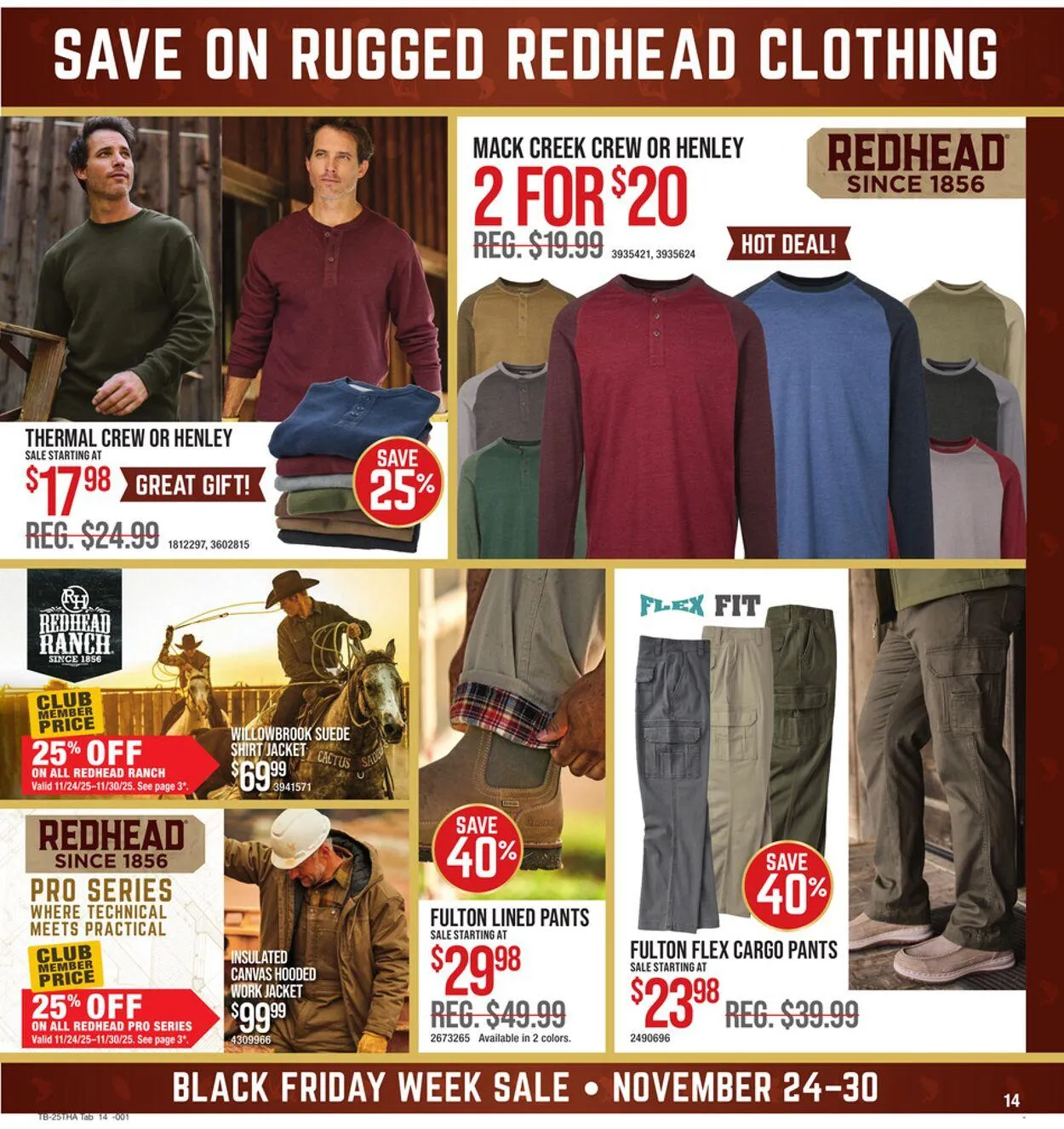 Weekly promotion Cabela's Current weekly ad spanning from November 24 to November 30 2025 - Page 13 for Catalogue 365